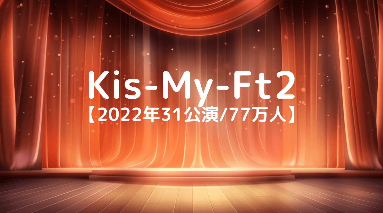 Kis-My-Ft2　ツアー移動距離